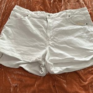 Old navy white jean shorts
